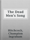 Cover image for The Dead Men's Song